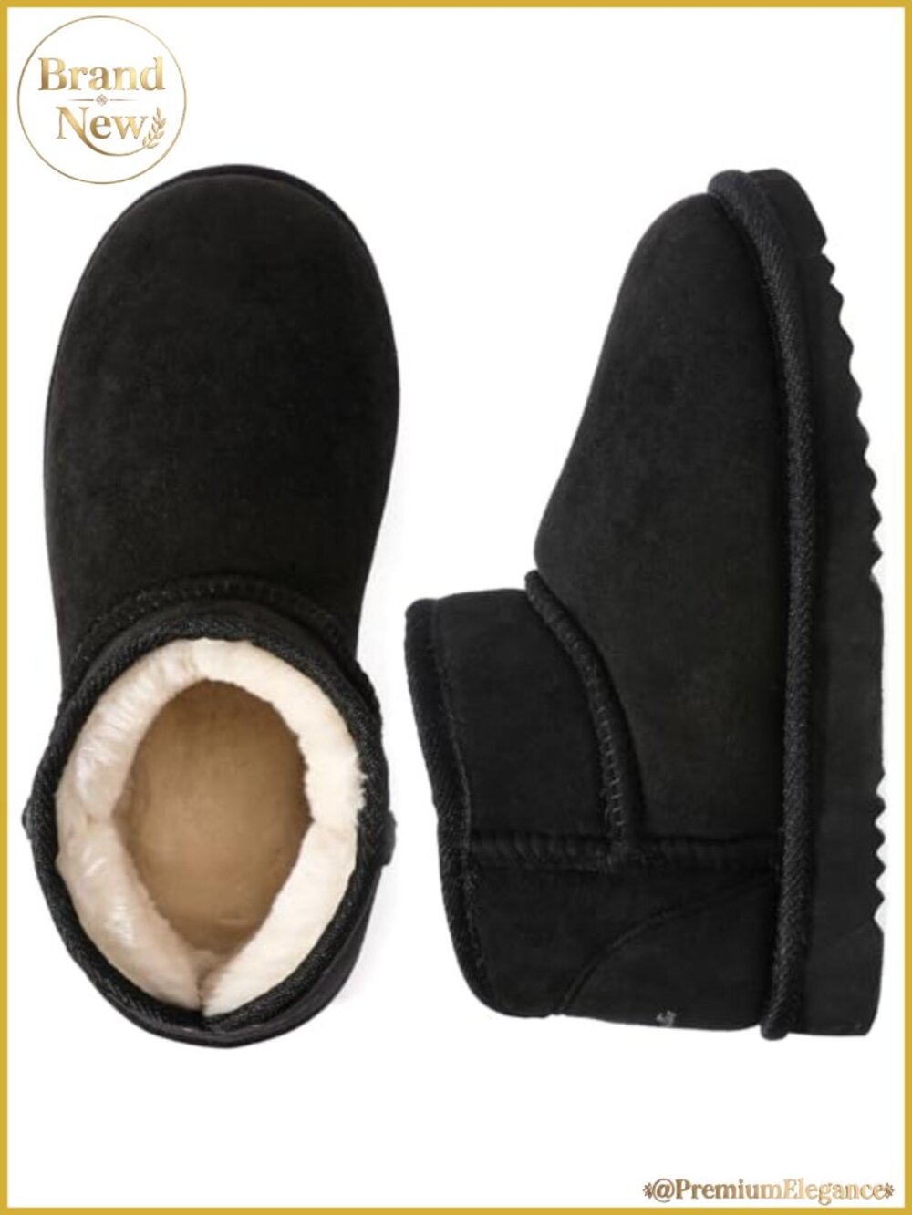 Suede Faux Fur Memory Foam Bootie Slippers House Shoes
